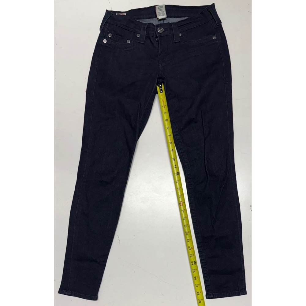 True Religion Womens Skinny Jeans Dark Wash‎ Size 29 Made in USA